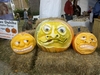 posing pumpkins