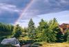 Rainbow over the pumpkin patch