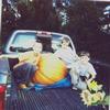 Four pumpkins on my truck