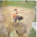 A young pumpkin master, and his baby pumpkin plant